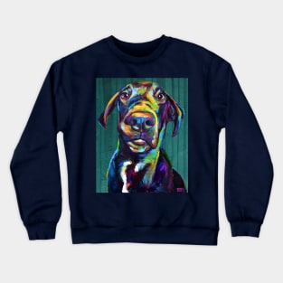 Beautiful Great Dane on Blue Crewneck Sweatshirt